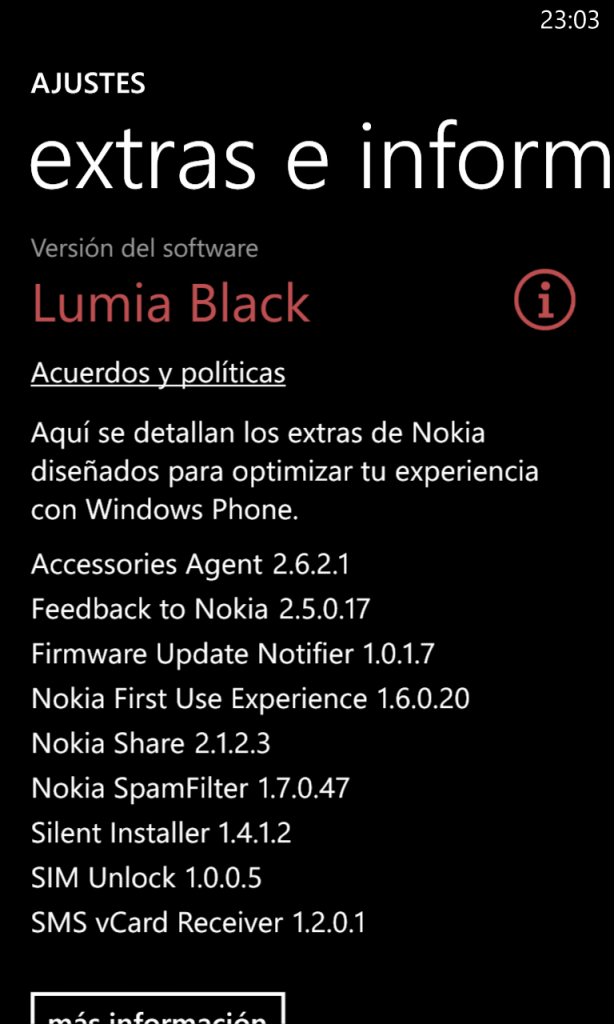 Lumia Black info