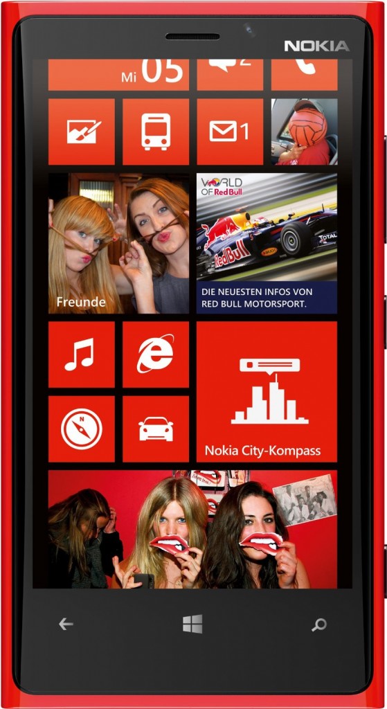 Nokia Lumia 920 en rojo