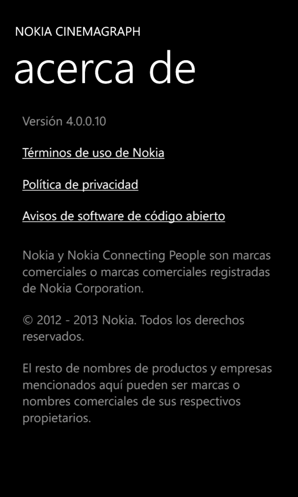 Nokia Cinemagraph ver. 4.0.0.10