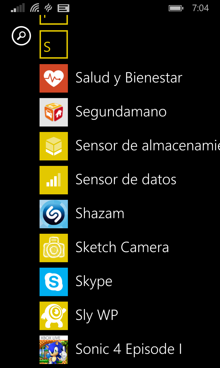 Lumia Cyan ,sensor de datos y sensor de almacenamiento
