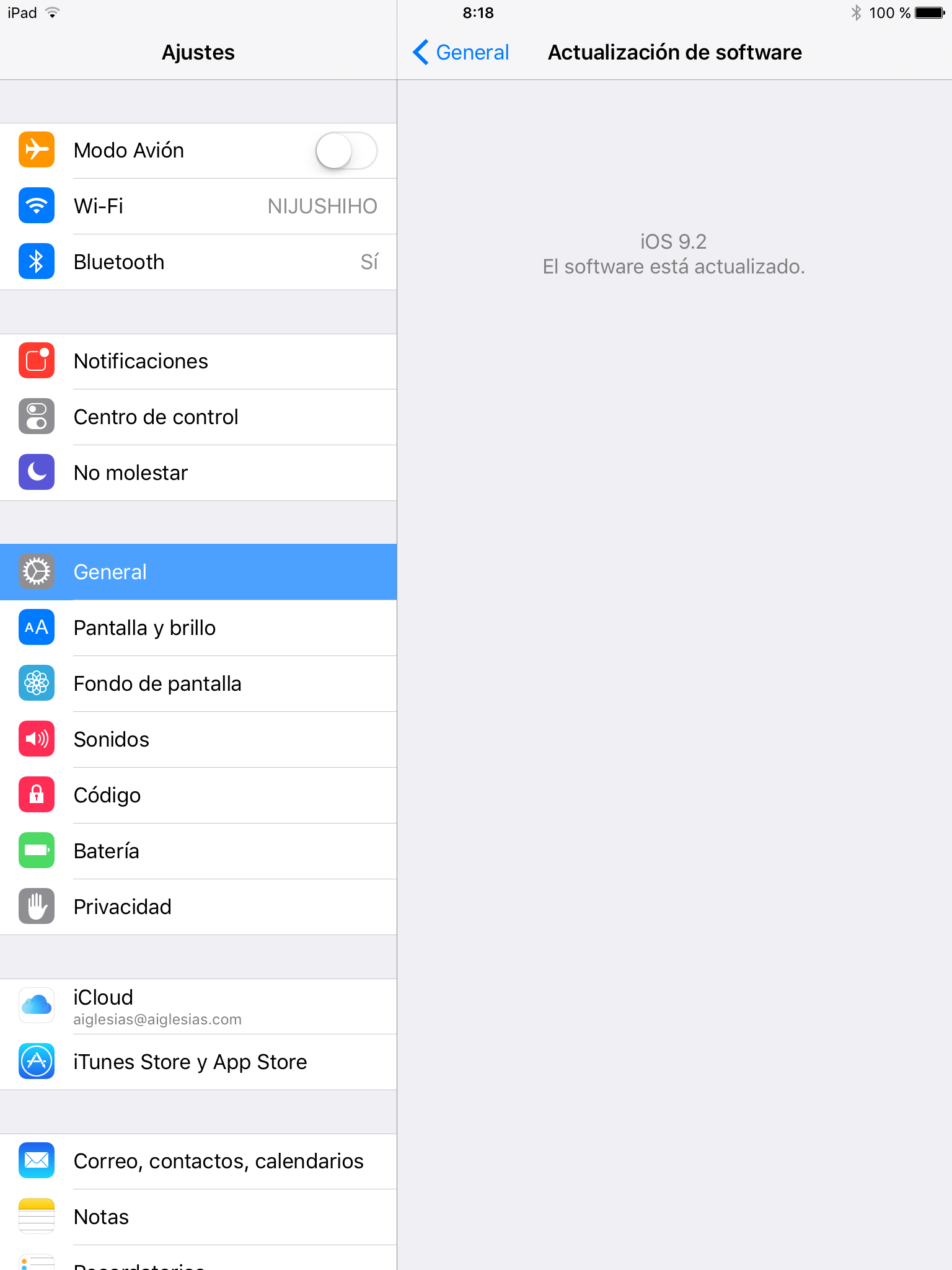 iOS 9.2 Ipad mini 2